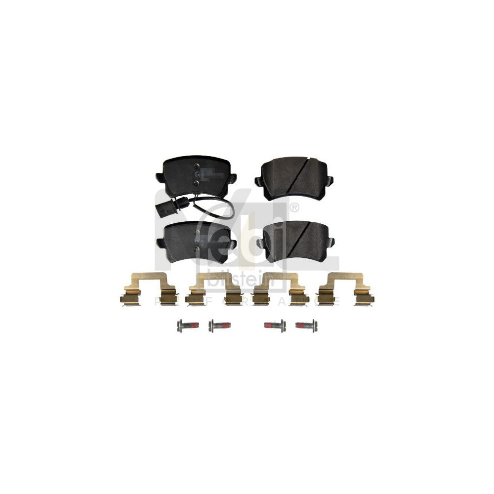 Febi Bilstein 172168 Brake Pad Set For Audi Q3 (8Ub, 8Ug) Rear Axle, Incl. Wear Warning Contact, With Attachment Material | ML Performance Car Parts