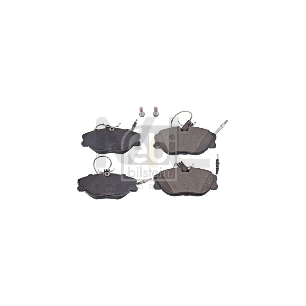 Febi Bilstein 16224 Brake Pad Set Front Axle, Incl. Wear Warning Contact, With Bolts/Screws | ML Performance Car Parts