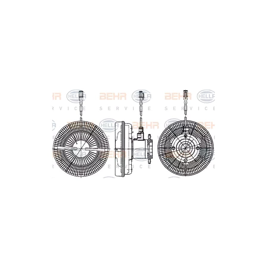 Hella 8MV 376 906-521 Fan Clutch