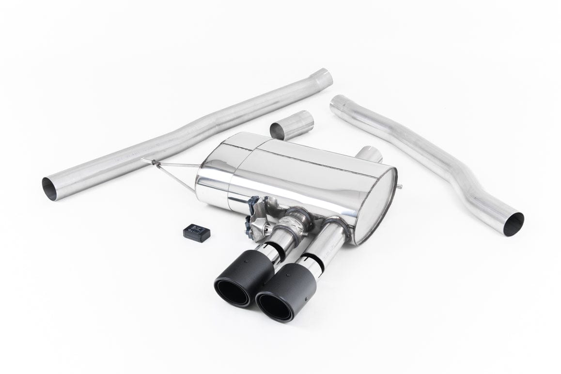 MillTek SSXM439 Mini F56 Cooper S ValveSonic Non-Resonated Cat-Back with Carbon Fibre Tips