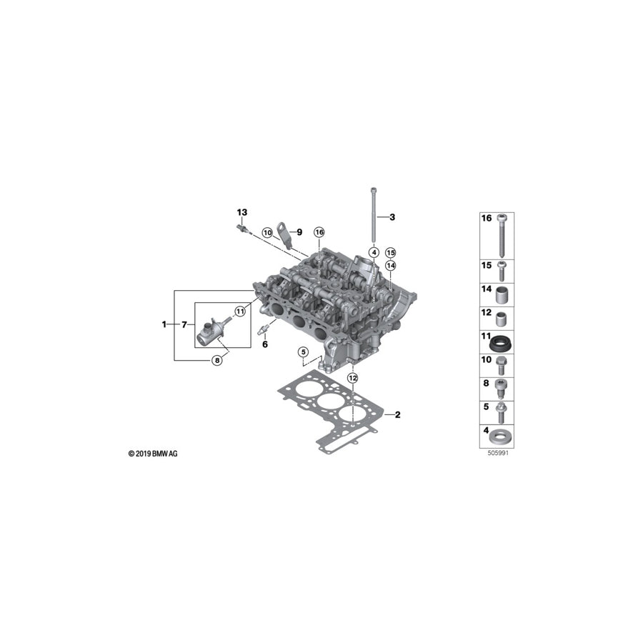 Genuine BMW 11368684920 F20 Adjustment Unit, Inlet Camshaft (Inc. 118i, M140iX & 125i)