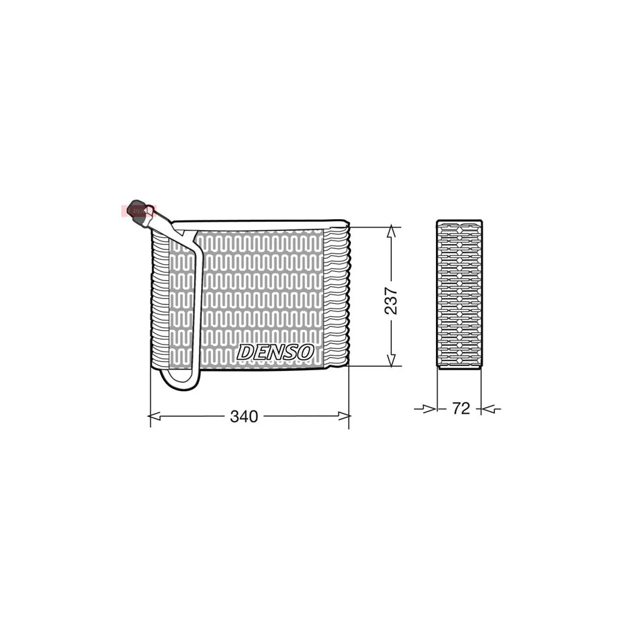 DENSO DEV33004 Air Conditioning Evaporator