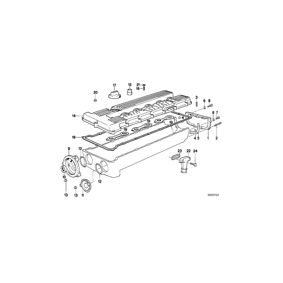 Genuine BMW 11151311701 E34 Connector (Inc. M5 3.6)