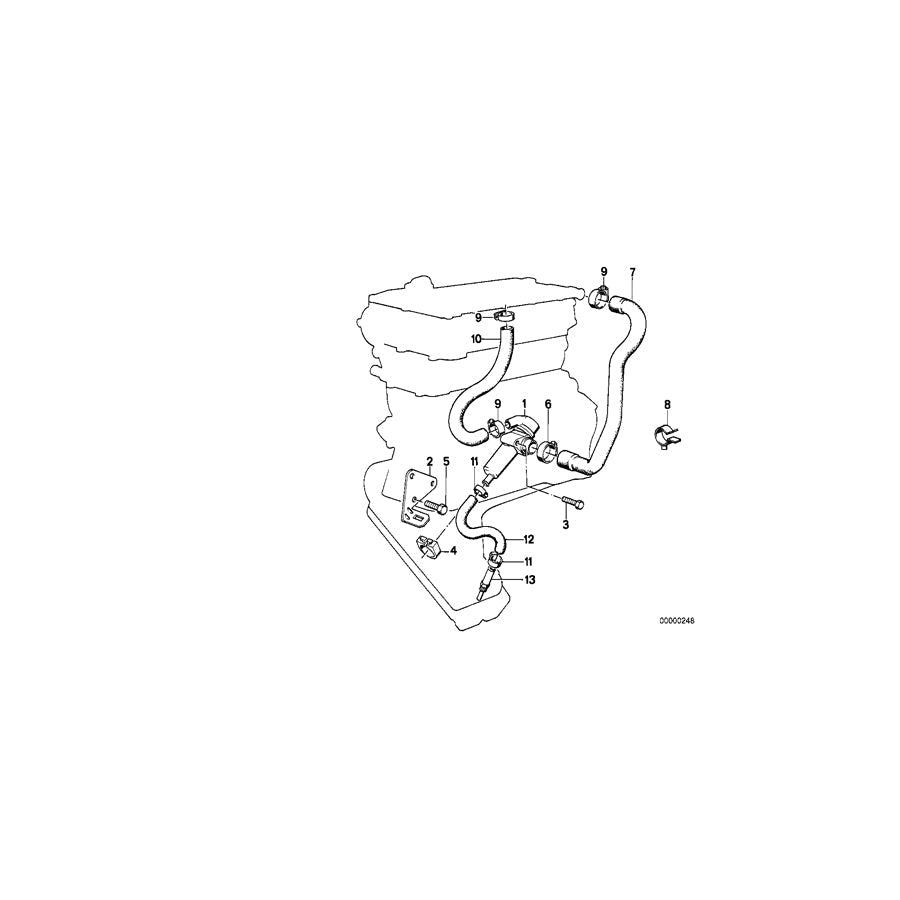Genuine BMW 11151308292 E30 Vent Hose (Inc. M3)