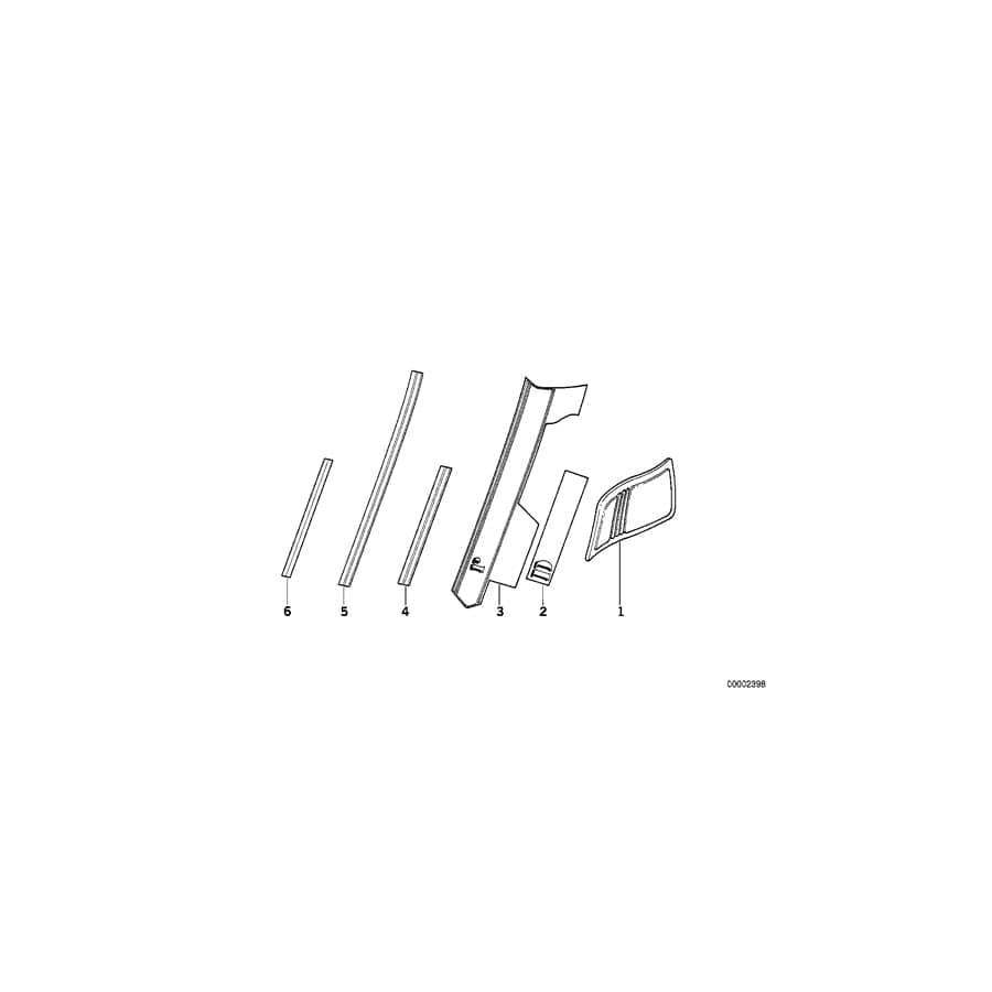 Genuine BMW 16112303825 Knee Padding Left (Inc. R 100 GS)