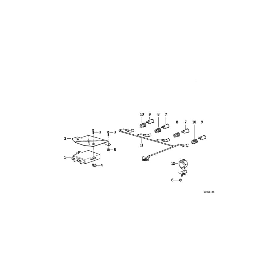 Genuine BMW 66218360073 E34 Ultrasonic Sensor, Rear (Inc. 525ix, 525td & 525i)