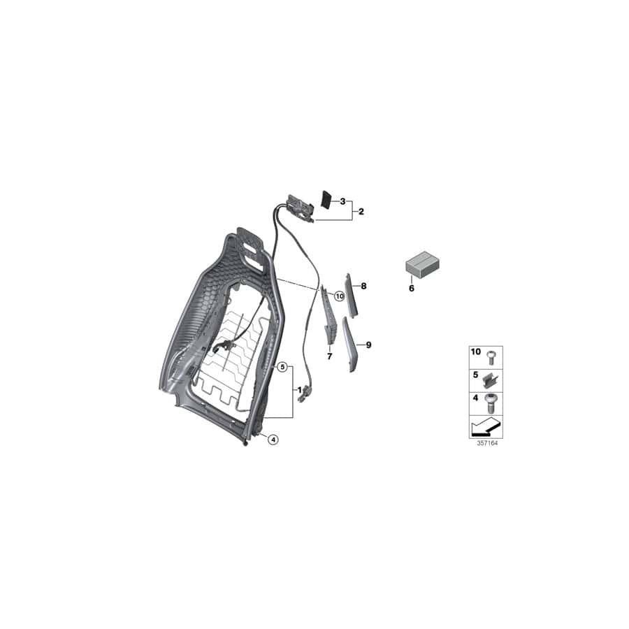 Genuine BMW 52107326595 Belt Deflector Left (Inc. i8)