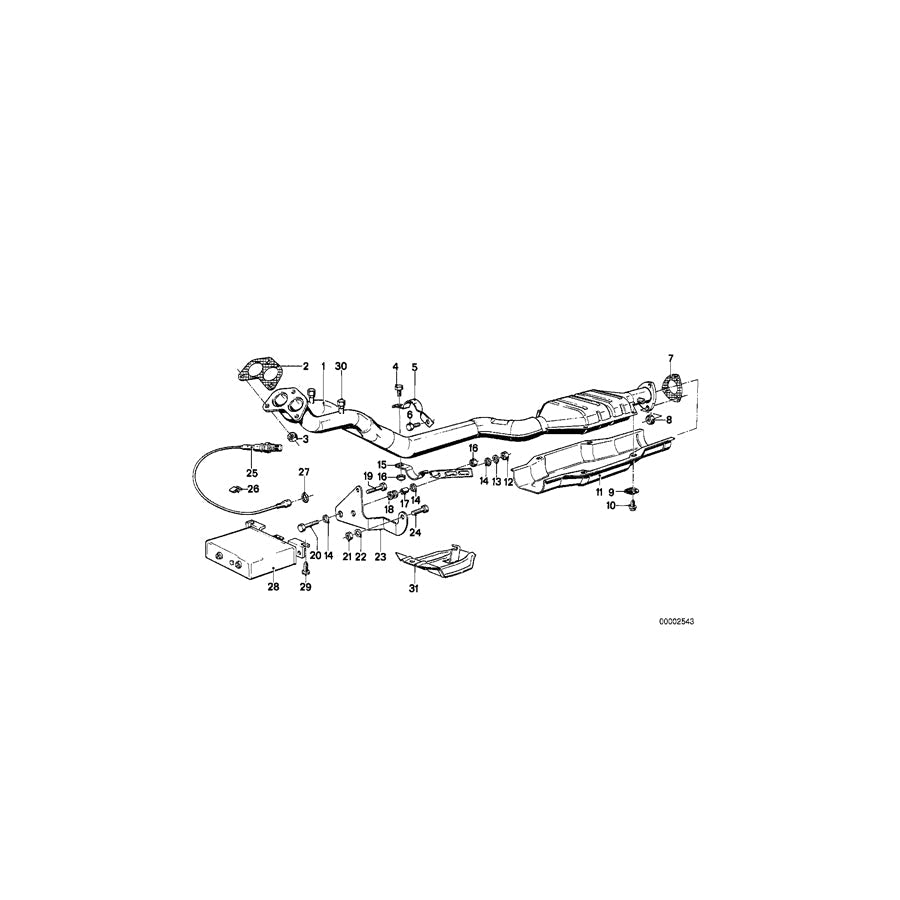 Genuine BMW 11761466063 E23 E30 E21 Oxygen Sensor (Inc. 320i, 528i & 633CSi)