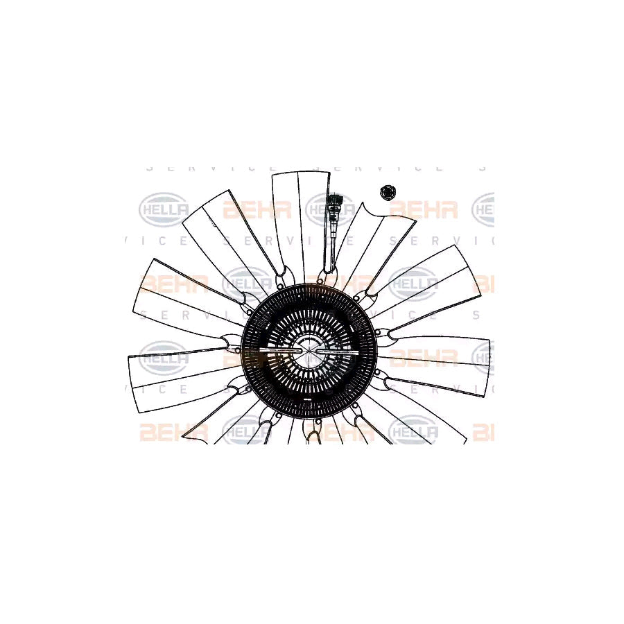 Hella 8MV 376 907-721 Fan, Radiator