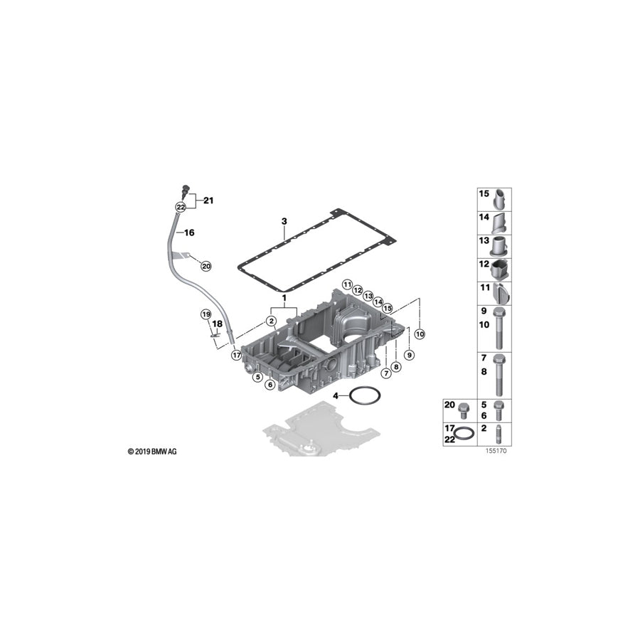 Genuine BMW 11437546696 E70 Coupling Yoke (Inc. X5 4.8i)