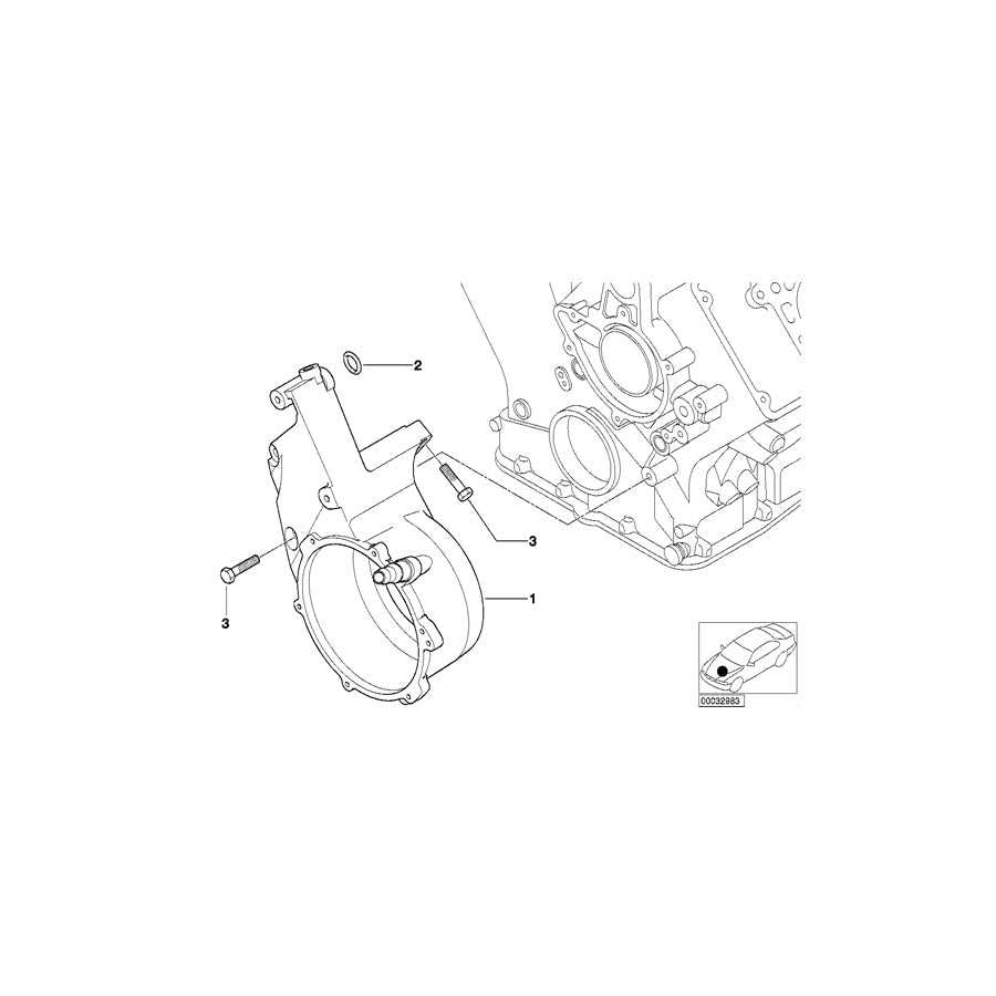 Genuine BMW 11162248209 E38 Generator Supporting Bracket (Inc. 740d)