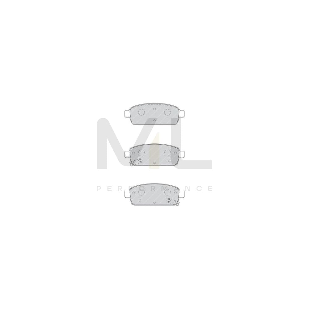 Ferodo Premier FDB4263 Brake Pad Set With Acoustic Wear Warning