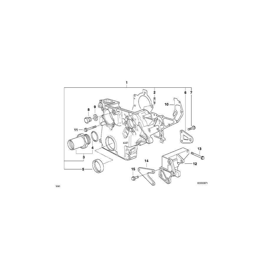 Genuine BMW 11162245775 E36 Supporting Bracket (Inc. 318tds)