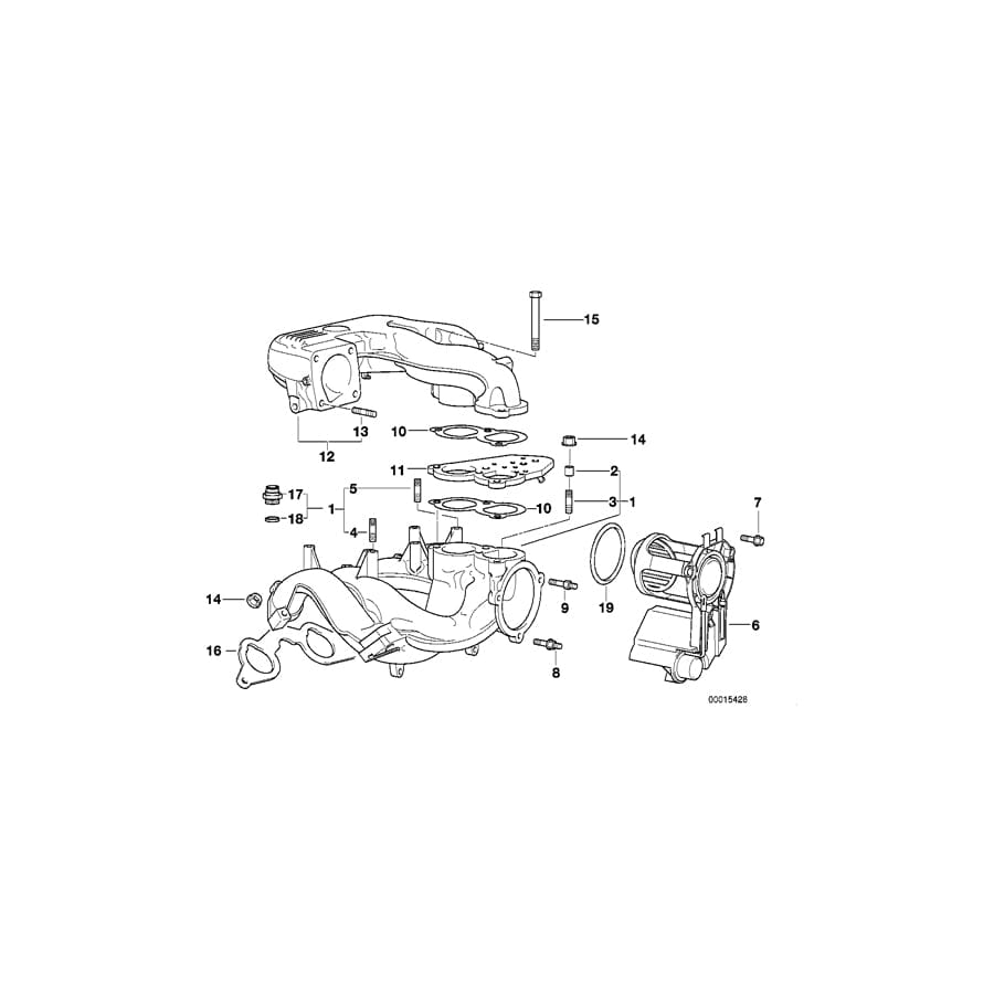 Genuine BMW 11611739554 E34 E36 Dowel D=9,5mm (Inc. 518i, Z3 1.8 & 318ti)