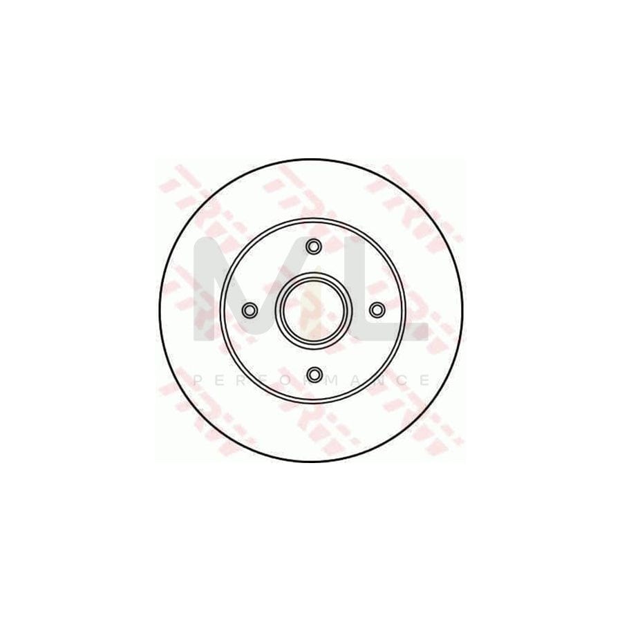TRW DF2708 Brake Disc Solid - 1 piece