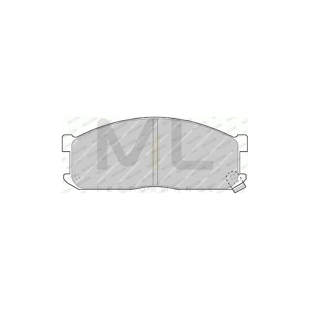 Ferodo Premier FVR757 Brake Pad Set With Acoustic Wear Warning