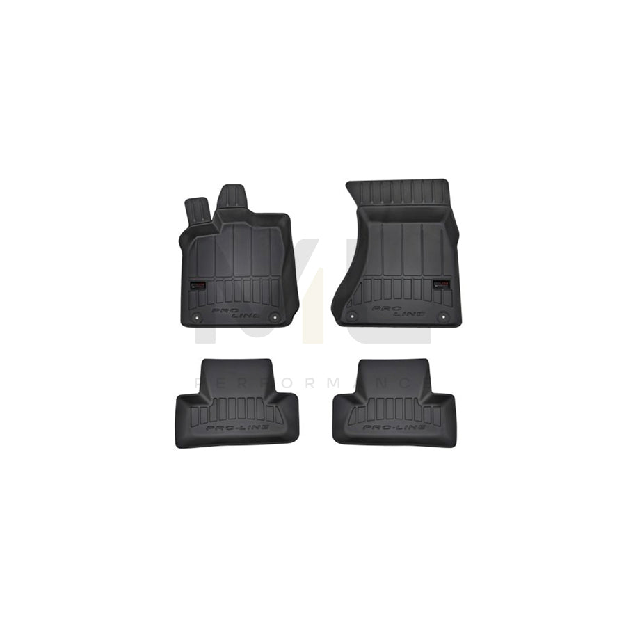FROGUM Tailored 3D407336 Floor mat set for AUDI Q5 (8RB) Elastomer, Front and Rear, Quantity: 4, Black, (LHD)