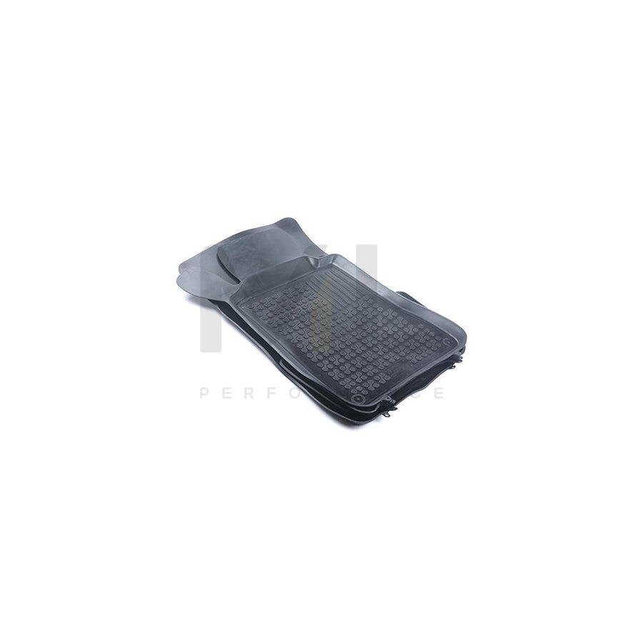 REZAW PLAST Tailored 201701 Floor mat set suitable for MERCEDES-BENZ C-Class Saloon (W203) Elastomer, Front and Rear, Quantity: 4, Black