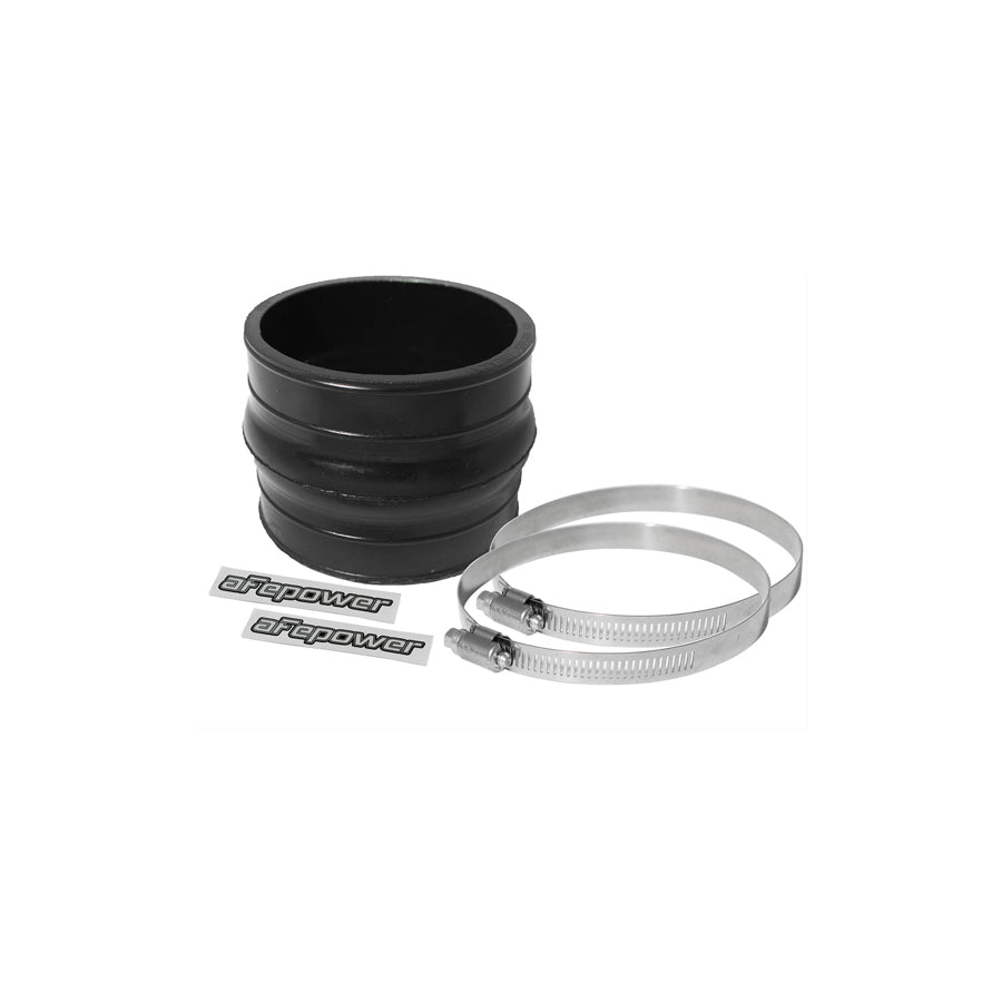 aFe 59-00007 (3-1/2 IN ID x 3 IN L) Straight Coupler w/ Hump - Black Replacement Coupling Kit