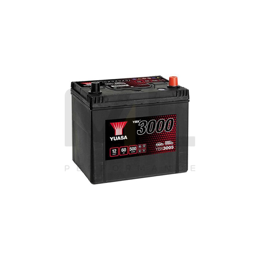 Yuasa YBX3005 12v 60Ah SMF Battery | ML Performance UK Car Parts
