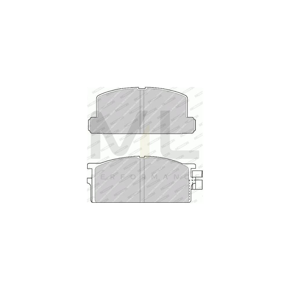 Ferodo Premier FVR295 Brake Pad Set With Acoustic Wear Warning