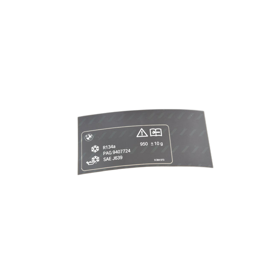 Genuine BMW 71239384973 E36 E34 Label, Coolant 950+/-25G (Inc. Z3