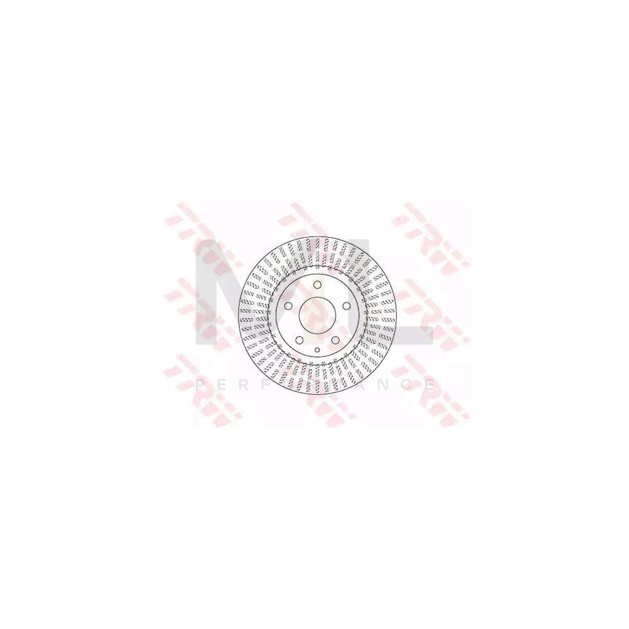 TRW DF6731 Brake Disc Vented, Painted - 1 piece