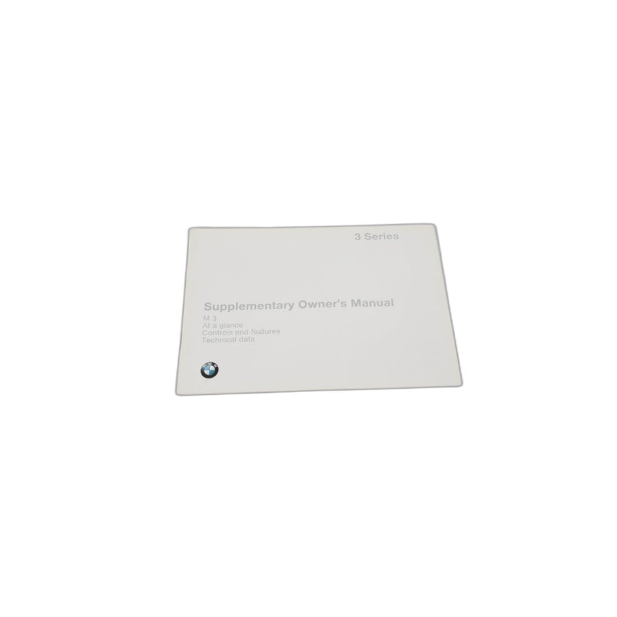 Genuine BMW 01419790007 E36 Suppl. Owner's Handbook Us-English E36 M3, MJ 1997 (Inc. M3)