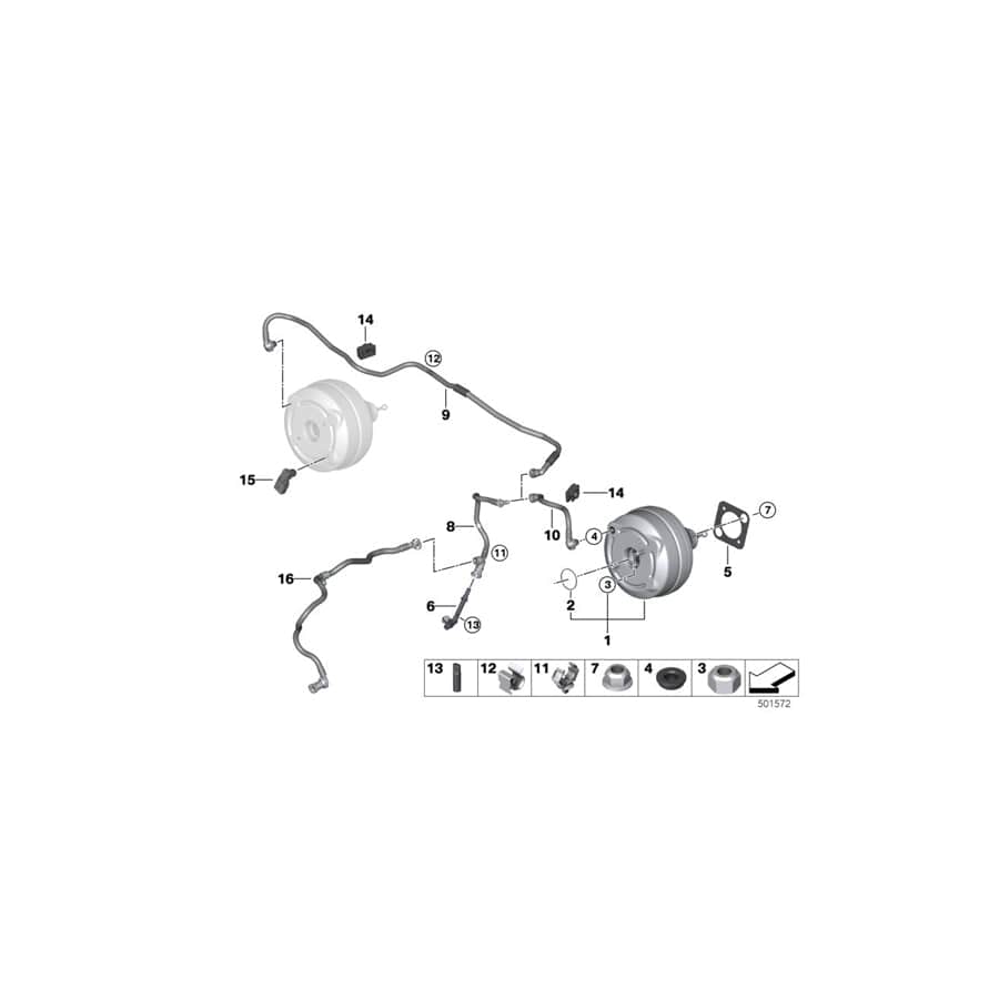 Genuine BMW 34336889793 G20 Repair Kit Power Brake Unit (Inc. 330e)