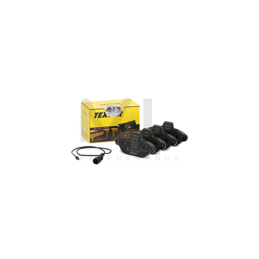 TEXTAR 2143603 Brake pad set incl. wear warning contact