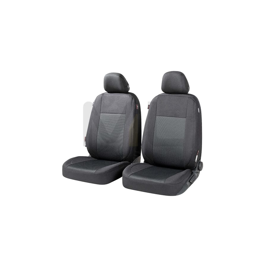 WALSER Ardwell , ZIPP IT Premium 11867 Car seat cover Black/Grey, Polyester, Front
