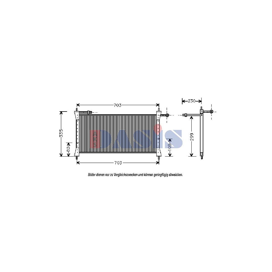 AKS Dasis 372110N Air Conditioning Condenser