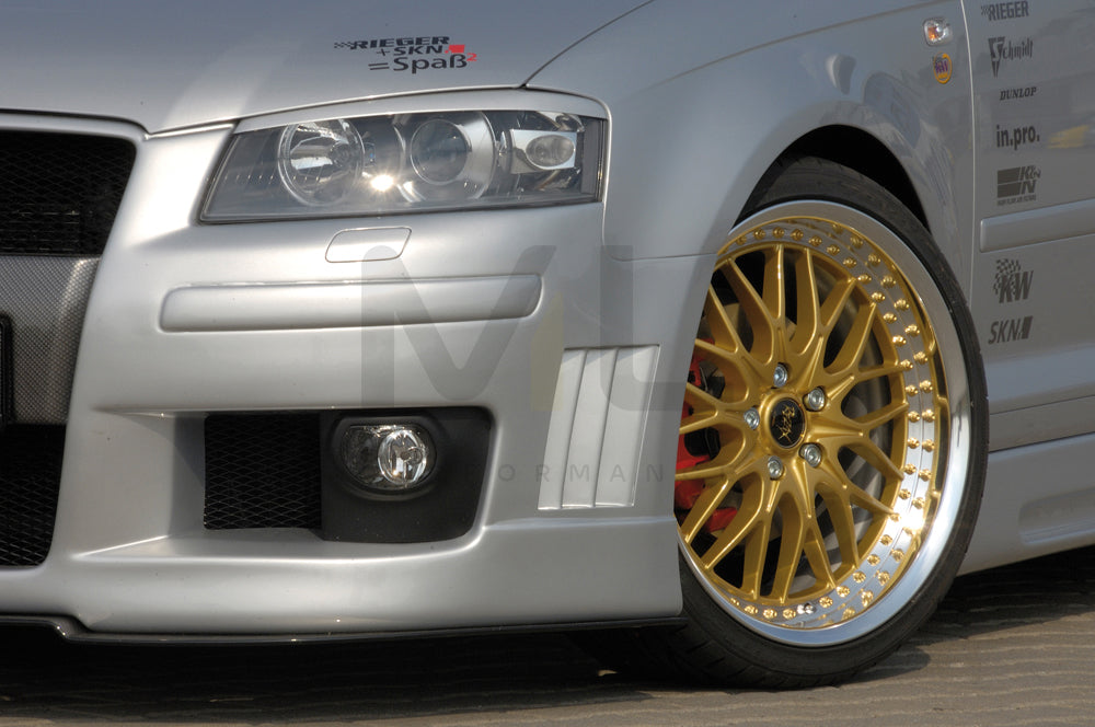 Rieger 00056733 Audi 8P A3 Front Bumper 3 | ML Performance UK Car Parts