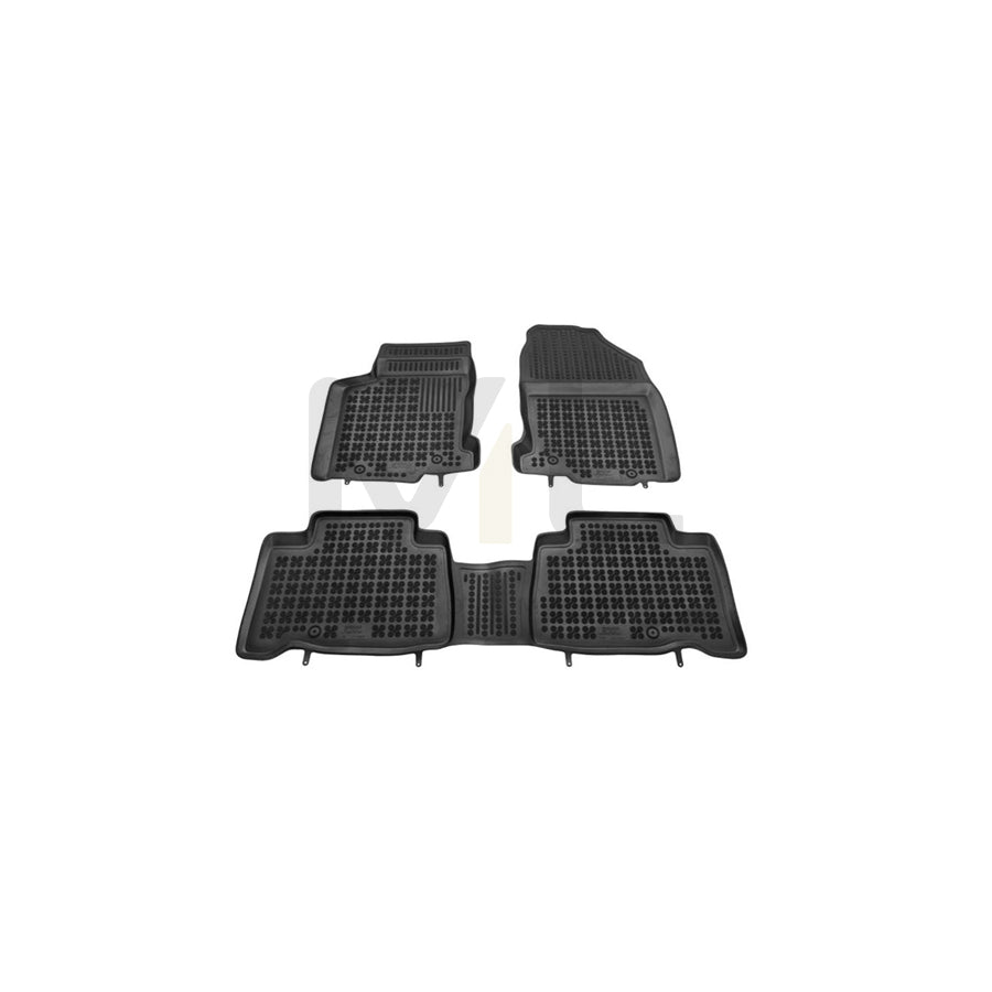 REZAW PLAST 202407 Floor mat set for LEXUS NX (AZ10) Elastomer, Front and Rear, Black
