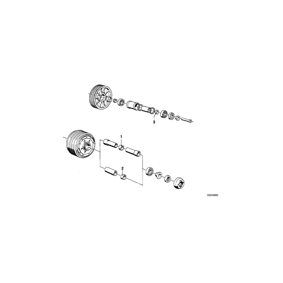 Genuine BMW 36311232520 Shim 9,65/D=14 (Inc. R90S, R75/6 & R90/6)