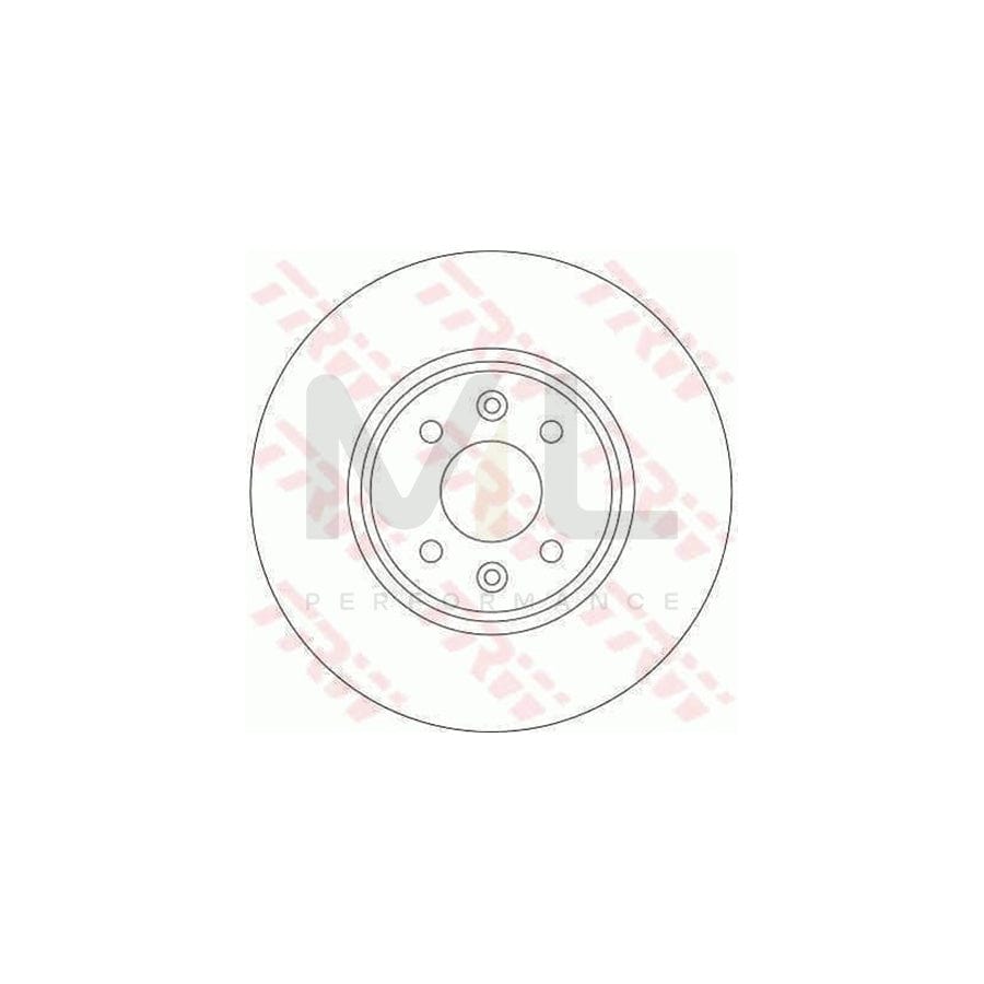 TRW DF4255 Brake Disc Vented - 1 piece