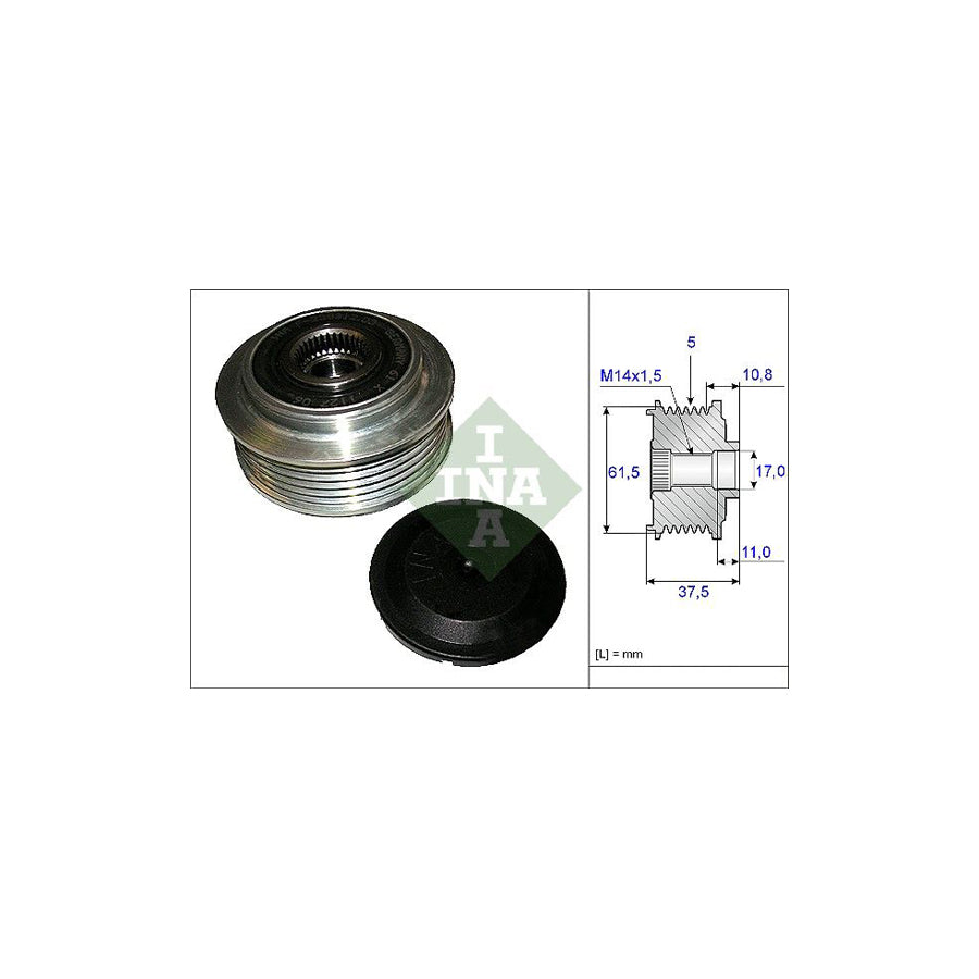 Ina 535 0107 10 Alternator Freewheel Clutch