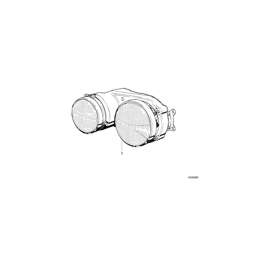 Genuine BMW 63121362234 E23 Twin Headlight Right (Inc. 728i, 735i & 728)