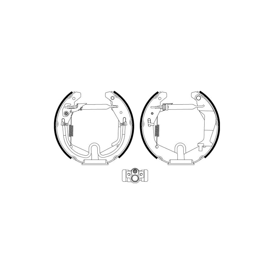Hella Shoe Kit Pro 8DB 355 022-981 Brake Set, Drum Brakes For Suzuki Wagon R+ II Hatchback (MM)