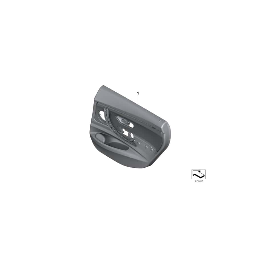 Genuine BMW 51427321358 F34 Door Lining Leather Rear Right SCHWARZ (Inc. 335iX, 318d & 320dX)