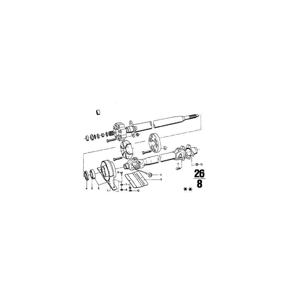 Genuine BMW 26111101015 E23 E21 E24 Fillister-Head Screw M10X25 (Inc. 732i, 1602 & 1600)