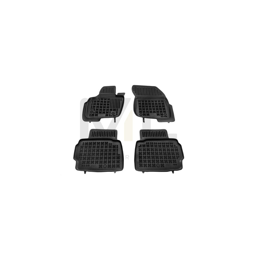 REZAW PLAST Tailored 200624 Floor mat set for FORD Mondeo Mk5 Hatchback (CE) Elastomer, Front and Rear, Quantity: 4, Black