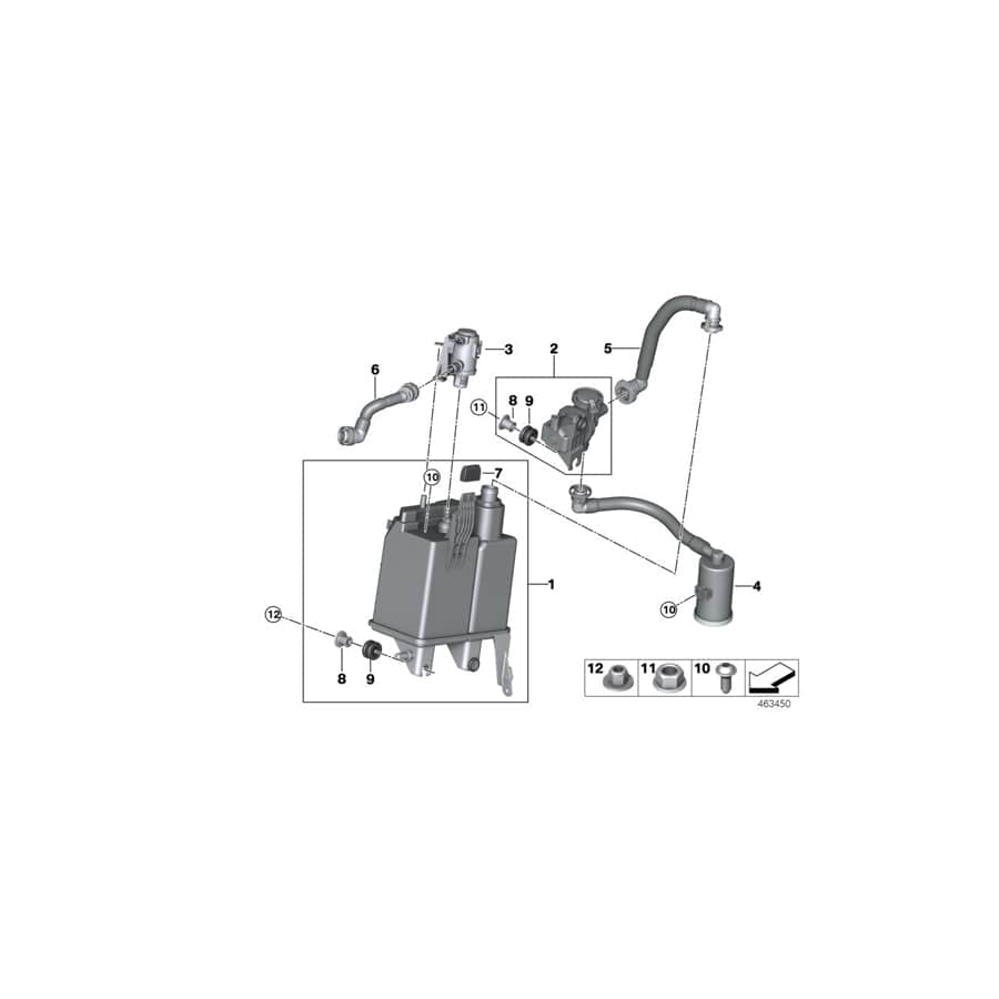 Genuine BMW 16117438139 F15 Activated Charcoal Filter (Inc. X5 40eX)