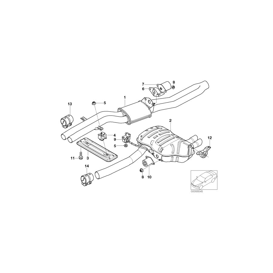 Genuine BMW 18207504194 E46 E85 Rubber Mounting (Inc. Z4 & 325ti)