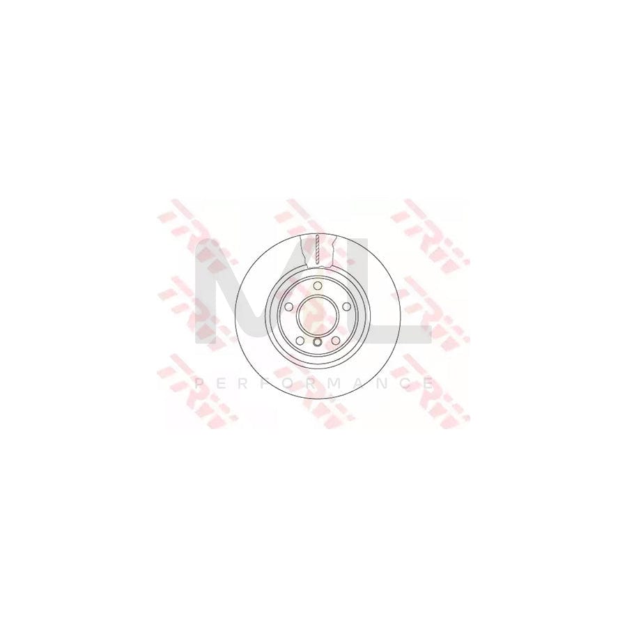 TRW DF6616S Brake Disc for BMW 5 Series Two-piece brake disc, Vented, High-carbon - 1 piece