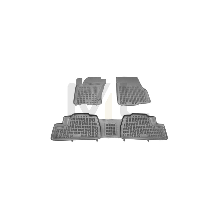 REZAW PLAST Tailored 201703 Floor mat set suitable for MERCEDES-BENZ ML-Class (W163) Elastomer, Front and Rear, Quantity: 3, Black