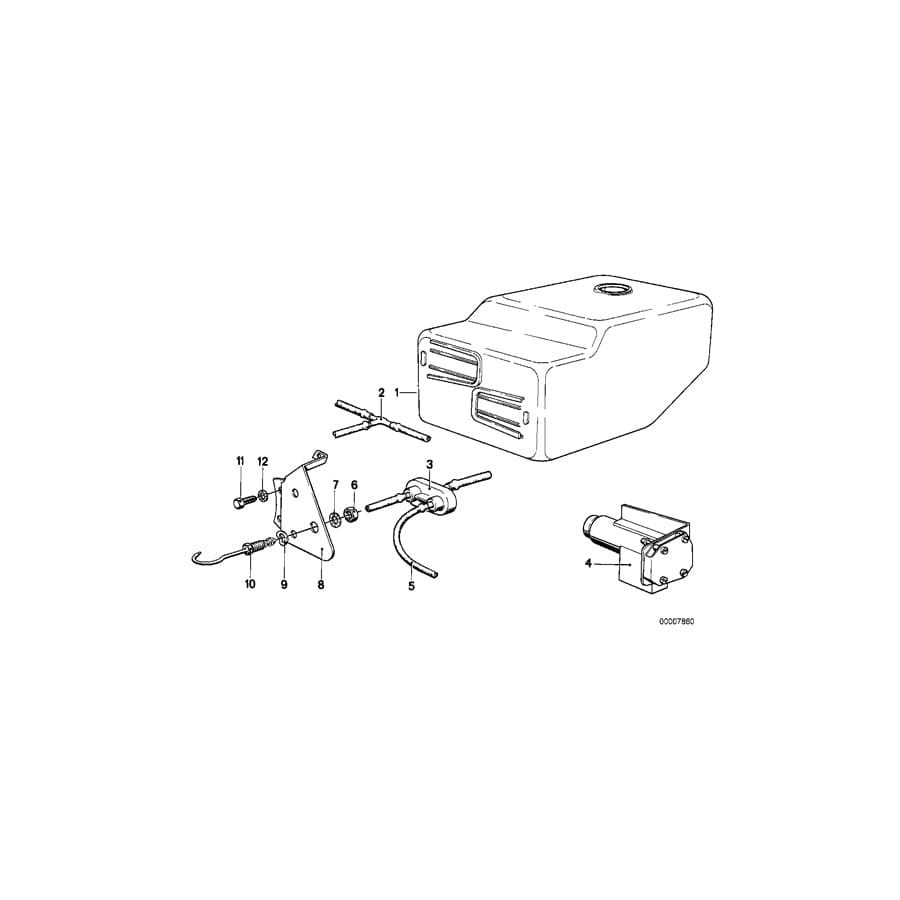 Genuine BMW 07119918412 R50 E24 E12 Self Tapping Screw AM6X12 (Inc. 630CSi, 528i & 535i)