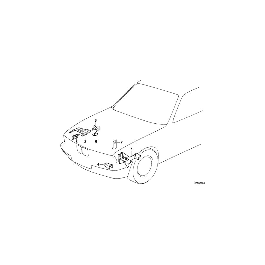 Genuine BMW 41142232127 E34 Support Air Cleaner (Inc. M5 3.6, M5 & M5 3.8)
