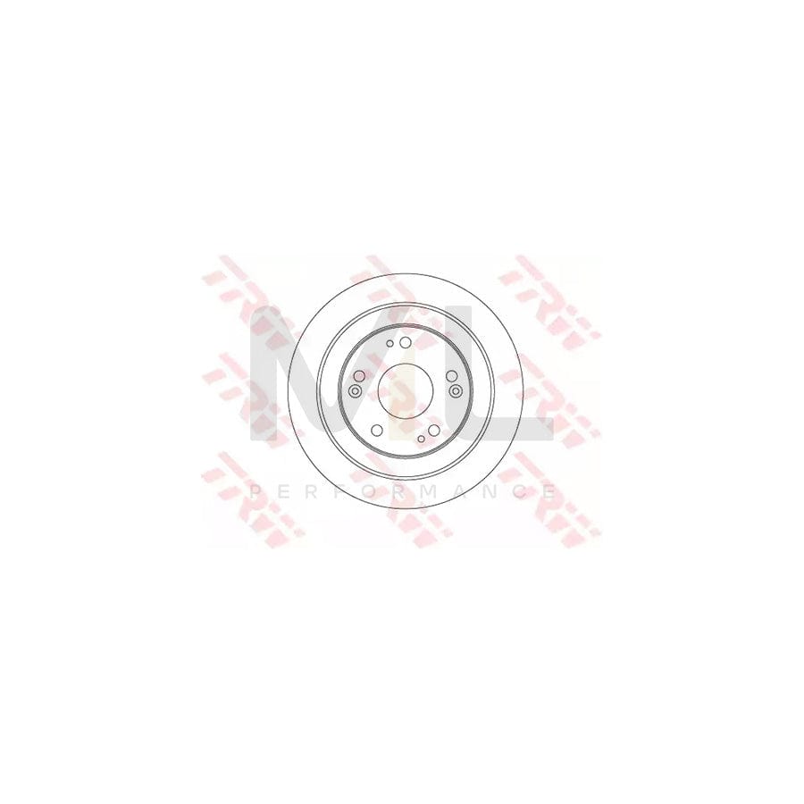 TRW DF6526 Brake Disc for HONDA CIVIC Solid, Painted - 1 piece