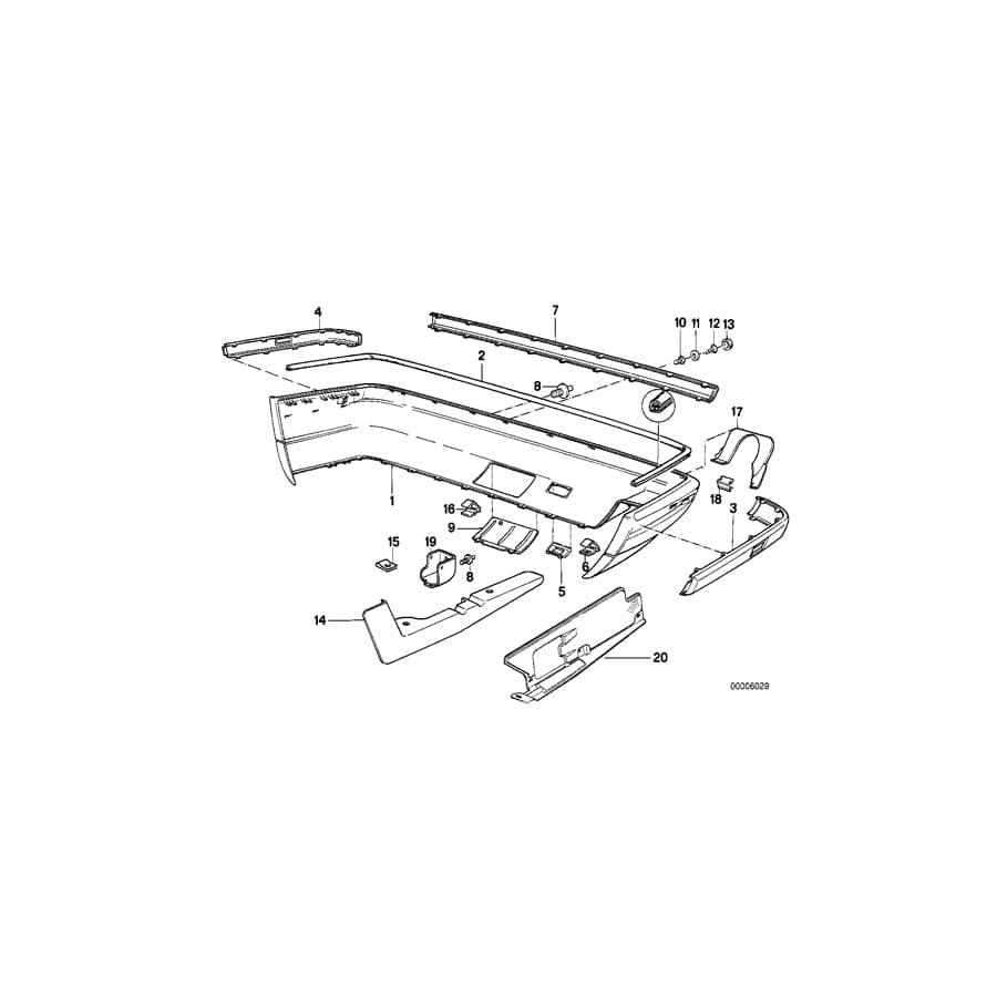 Genuine BMW 51121944539 E34 Cover (Inc. M5 3.8, 525tds & 540i)